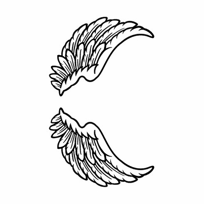 タトゥーシール 天使の羽根 タトゥーシール 天使の羽根