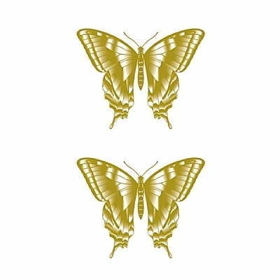 タトゥーシール 揚羽蝶・黄金 タトゥーシール 揚羽蝶・黄金