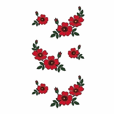 タトゥーシール 野バラ タトゥーシール 野バラ