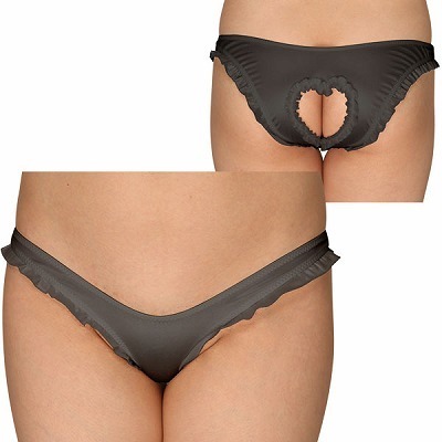 ストレッチフリルグロスOバック ブラック ストレッチフリルグロスOバック ブラック