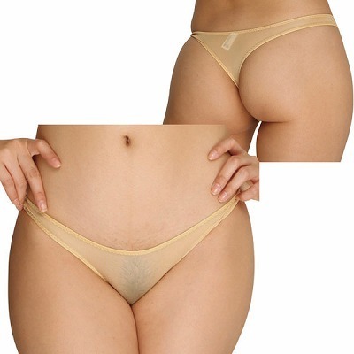 ストレッチ極薄マイクロTバック ベージュ ストレッチ極薄マイクロTバック ベージュ