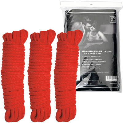 <SM VIP>縛る縛る縛る 鮮烈な赤縄 3本セット <SM VIP>縛る縛る縛る 鮮烈な赤縄 3本セット
