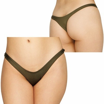 2wayストレッチ光沢極小ハーフバック グリーン 2wayストレッチ光沢極小ハーフバック グリーン