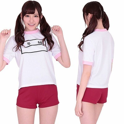ゼッケン付き体操服ピンク ゼッケン付き体操服ピンク