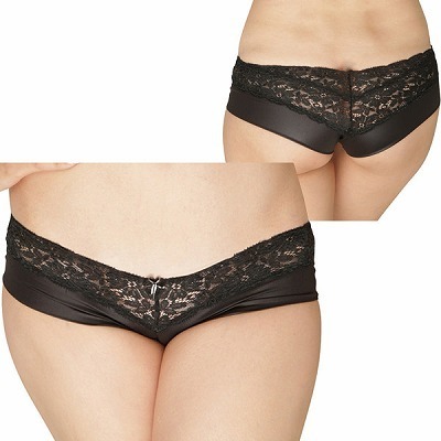 フェリカ生地ストレッチレースローライズボクサー ブラック フェリカ生地ストレッチレースローライズボクサー ブラック