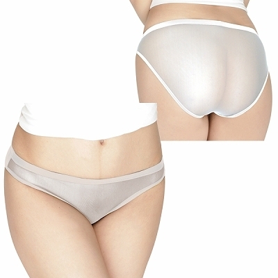 UNISEX 極薄ウエスト平ゴムフルバック ホワイト UNISEX 極薄ウエスト平ゴムフルバック ホワイト