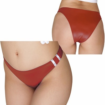 光沢ストレッチブルマハーフバック レッド 光沢ストレッチブルマハーフバック レッド