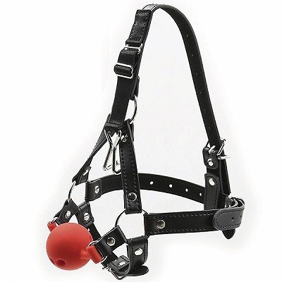 <SM VIP>鼻フックボールギャグハーネス (赤) <SM VIP>鼻フックボールギャグハーネス (赤)