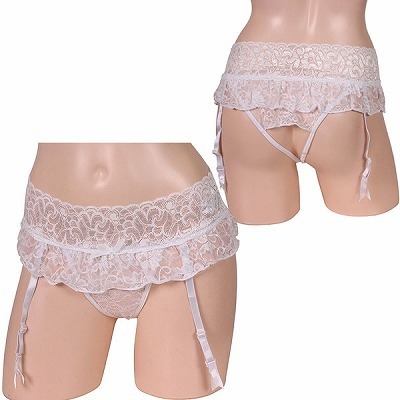 セクシャルな魅力満載オープンショーツ一体型ガーターベルト ホワイト セクシャルな魅力満載オープンショーツ一体型ガーターベルト ホワイト