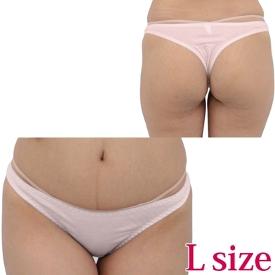 肌なじみの良いコットンシンプルTバックL ピンク 肌なじみの良いコットンシンプルTバックL ピンク