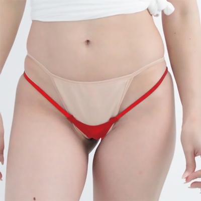 伸縮エナメル生地極小Tバック レッド 伸縮エナメル生地極小Tバック レッド