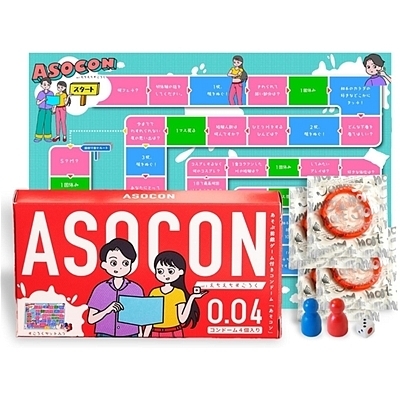 あそぶ前戯ゲーム付きコンドーム「ASOCON」Vo1 あそぶ前戯ゲーム付きコンドーム「ASOCON」Vo1