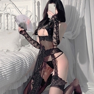 エナメルロングチャイナ (ブラック) エナメルロングチャイナ (ブラック)