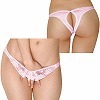 フェリカ&フラワーレース股割れハーフバック ピンク(ランジェリー)