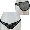 2Lサイズ レース&シースルー極薄フルバック ブラック(ランジェリー)
