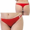 2wayストレッチブルマTバック レッド(ランジェリー)