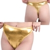 キラキラストレッチメタリックTバック ゴールド(ランジェリー)