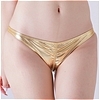 チェリーラブ 前後シャーリングゴム入り食い込みフルバックショーツ ゴールド(ランジェリー)