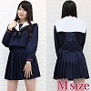 お嬢様学院セーラー服(冬服) M(コスチューム)