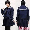 清楚な高等学校セーラー服(冬服) M(コスチューム)