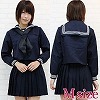 黒スカーフのセーラー服(冬服) M(コスチューム)