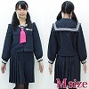 お嬢様風セーラー服 冬制服 M(コスチューム)
