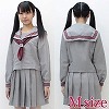 グレーカラーのセーラー服(冬制服) M(コスチューム)