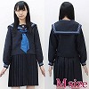 青スカーフのセーラー服(冬制服) M(コスチューム)