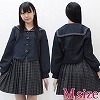 セーラー襟の学生服(冬制服) M(コスチューム)